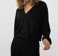 Esqualo - V neck pullover blouse
