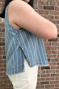 Davi & Dani - Women's Denim Vest Top