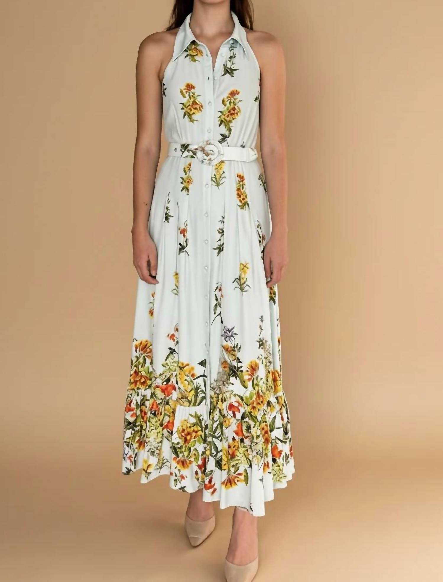 Hemant & Nandita - Amya Halter Maxi Dress