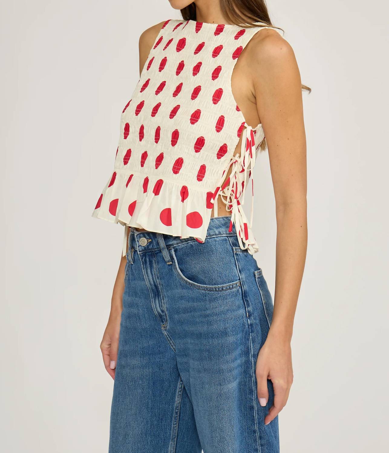 Lucy Paris - Maeve Polka Dot Top