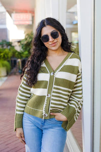 So Me - Hidden Potential Striped Cardigan