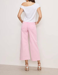 Good American - Good Waist Cropped Palazzo Jeans