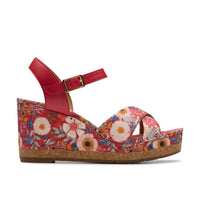 Clarks - Women's Chicly Floral Wedge Sandal