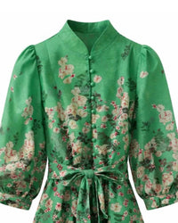 Jade - WOMEN'S STAND COLLAR A-LINE DRESS