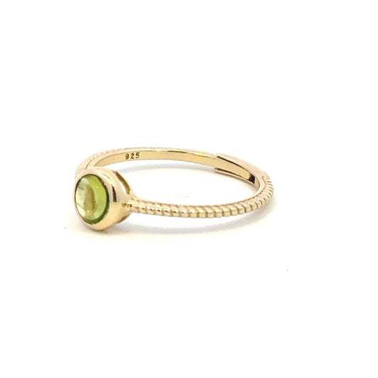 Aamiaa - Color Candy Collection Ring With 5mm Round Peridot