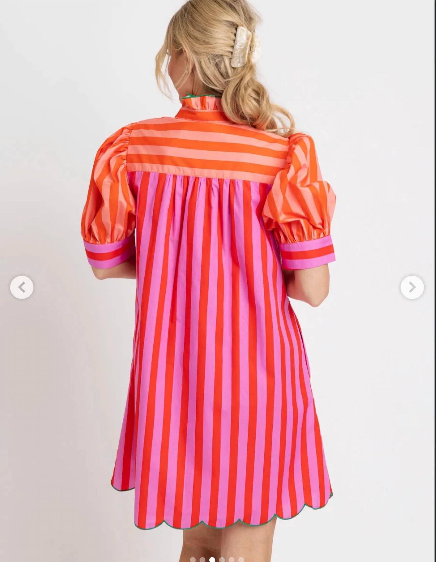 Karlie - Women's Wylie Stripe Ruffle Dress