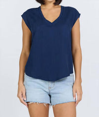 Dear John Denim - Yanis V Neck Cap Sleeves Top