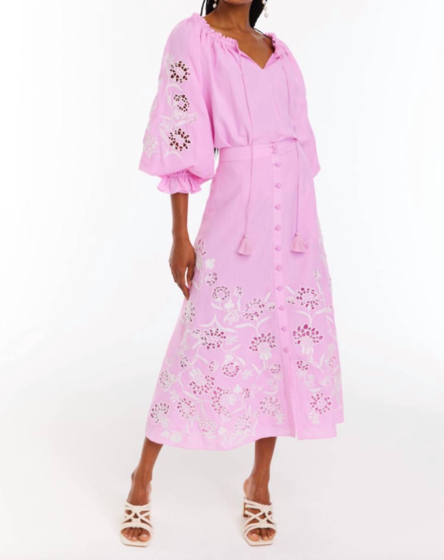Allison New York - Embroidered tinsley top