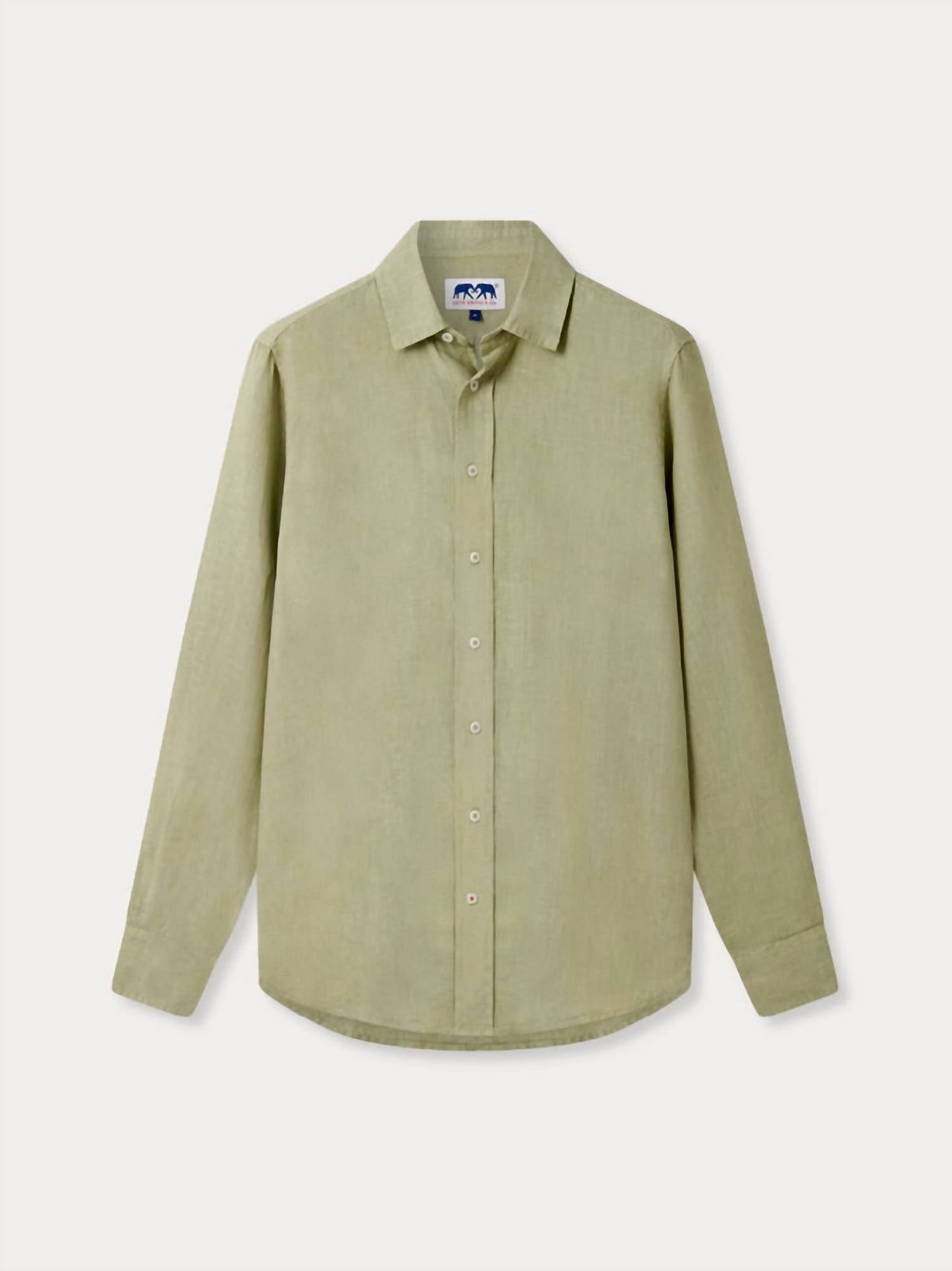 Lover Brand Fashion - Men's Abaco Solid Linen Shirt