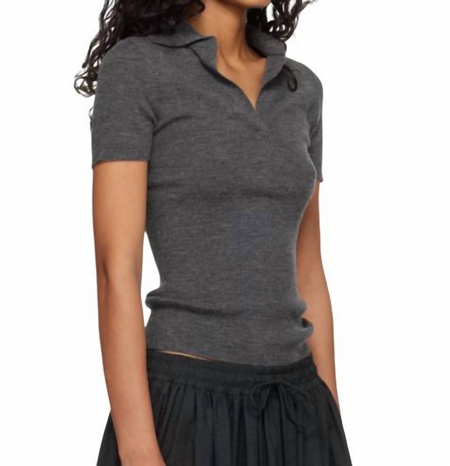 Maxmara - Rib-knit Wool Polo Shirt