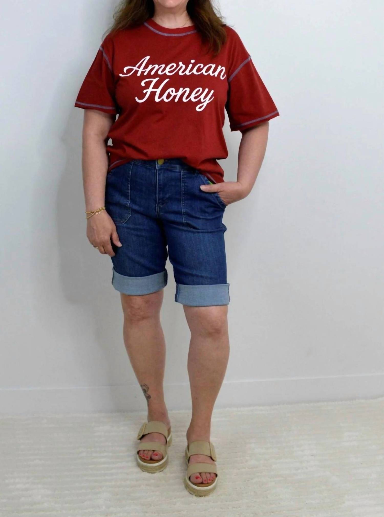 Democracy - Cuffed Bermuda Shorts