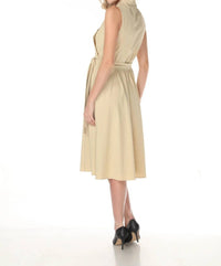 Joseph Ribkoff - Belted Poplin Midi Wrap Dress