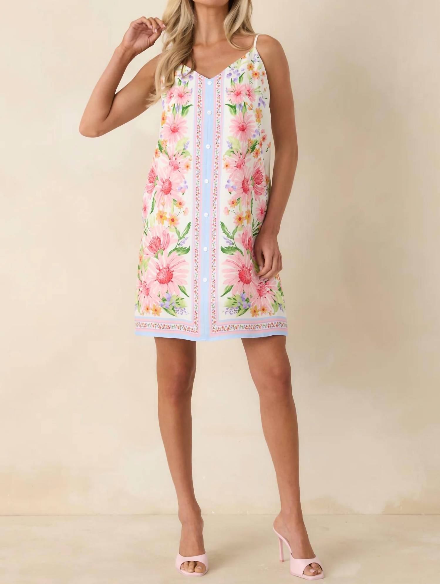 Skies Are Blue - Picnic Date Mini Dress