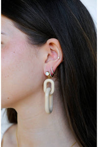 Nickel & Suede - Bianca Acrylic Statement Earrings