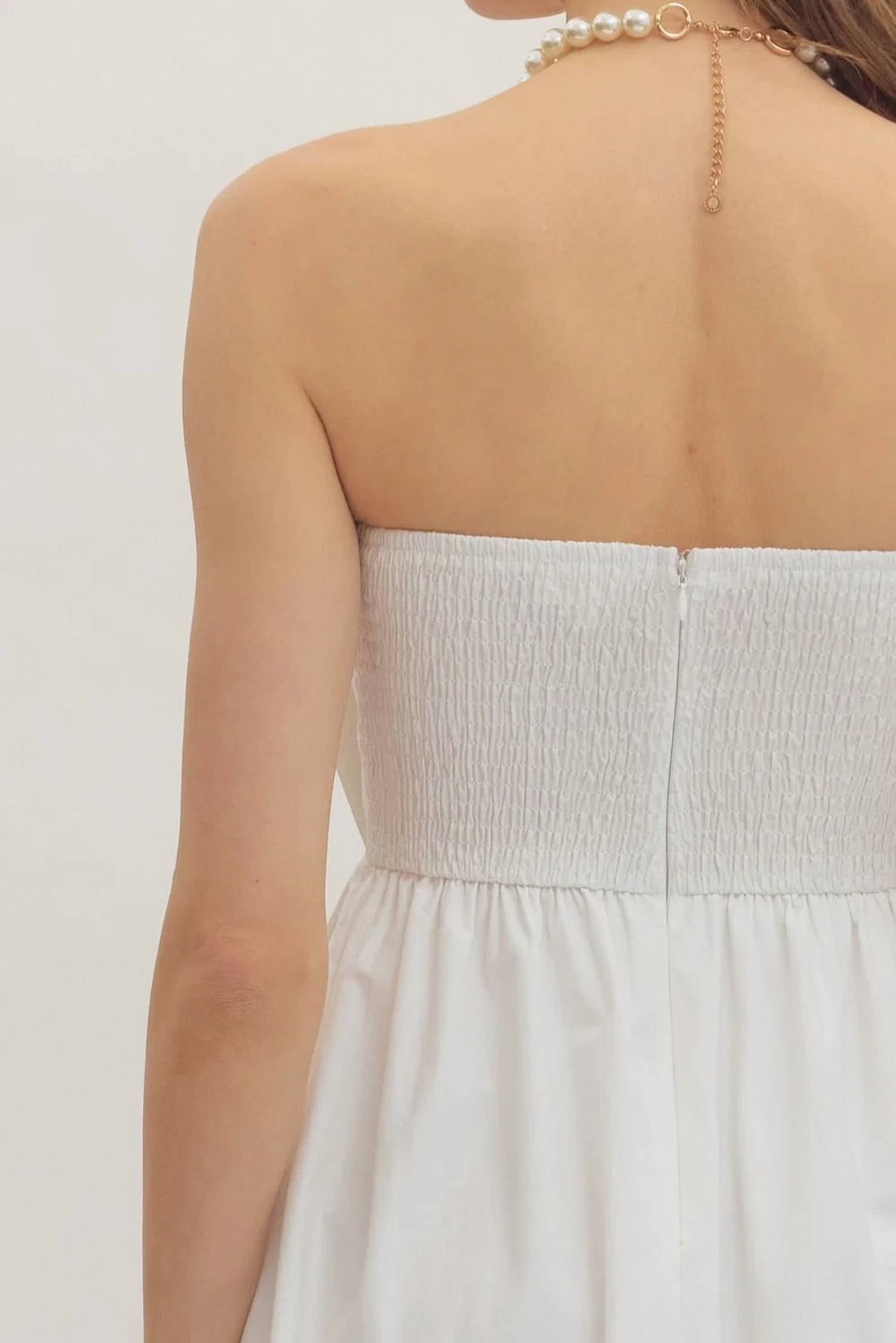 Entro - Corinne Strapless Midi Dress