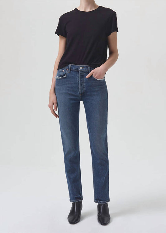 Agolde - Riley High Rise Straight Crop Jean