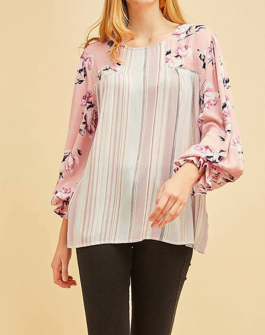 Entro - Mixed Print Blouse