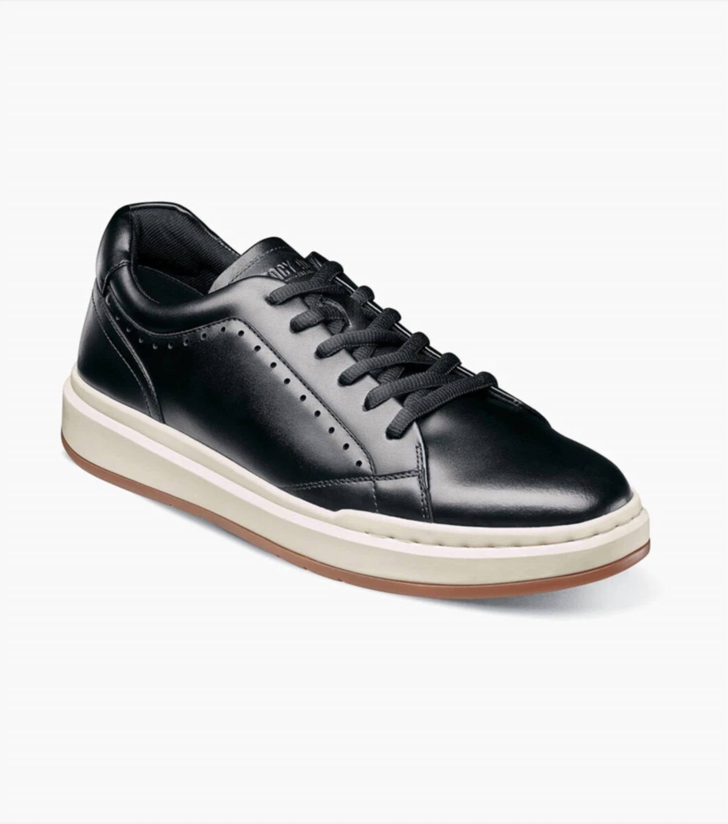 STACY ADAMS Men's Collins Lace Up Sneaker in black - men's sneaker