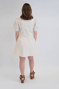 LOST + WANDER Primavera Mini Dress in cream - women's dress - view 4
