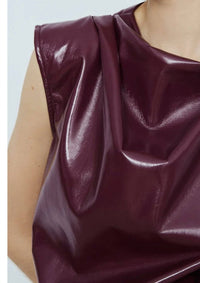 Melissa Nepton - Honore Faux Leather Top