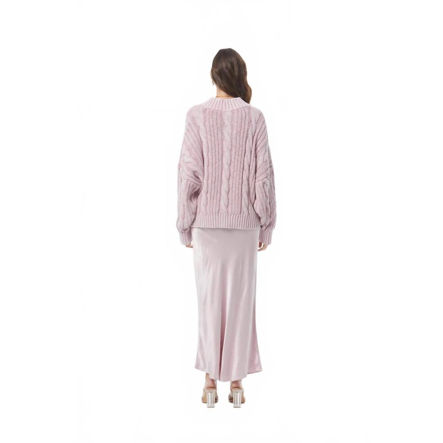 young fabulous & broke Women's Auckland V-neck Sweater in antique violet mineral - women's cardigan - view 6