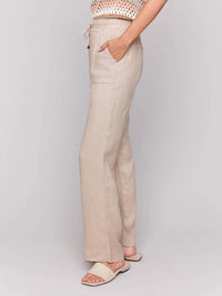 Charlie B - Pull On Linen Pant