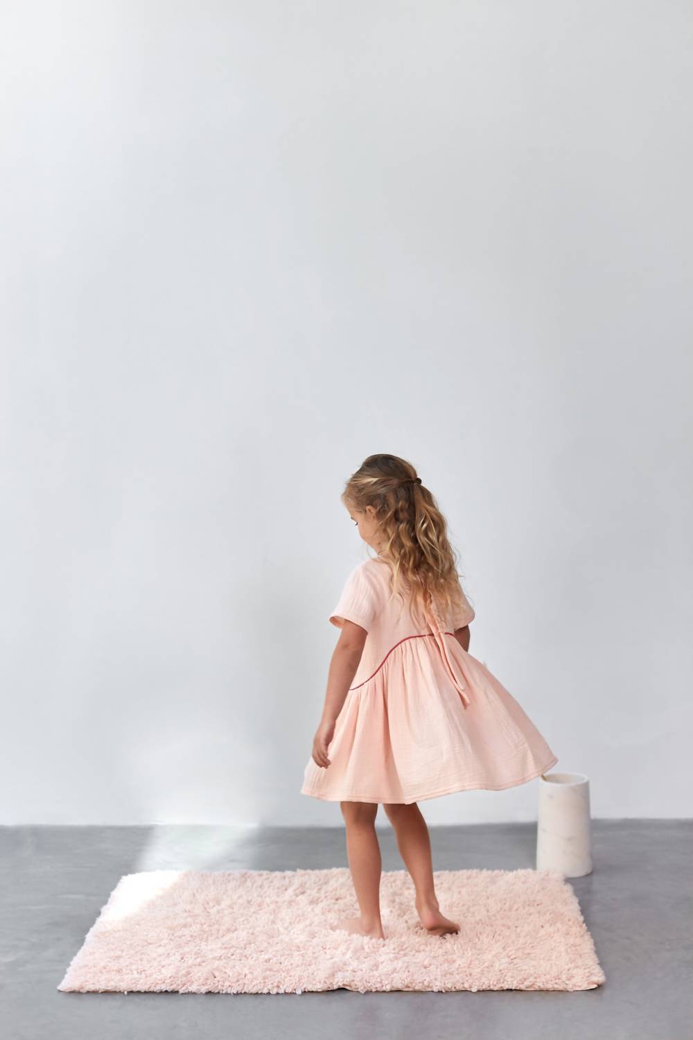 Omamimini - Hi-Low Drop Waist Dress