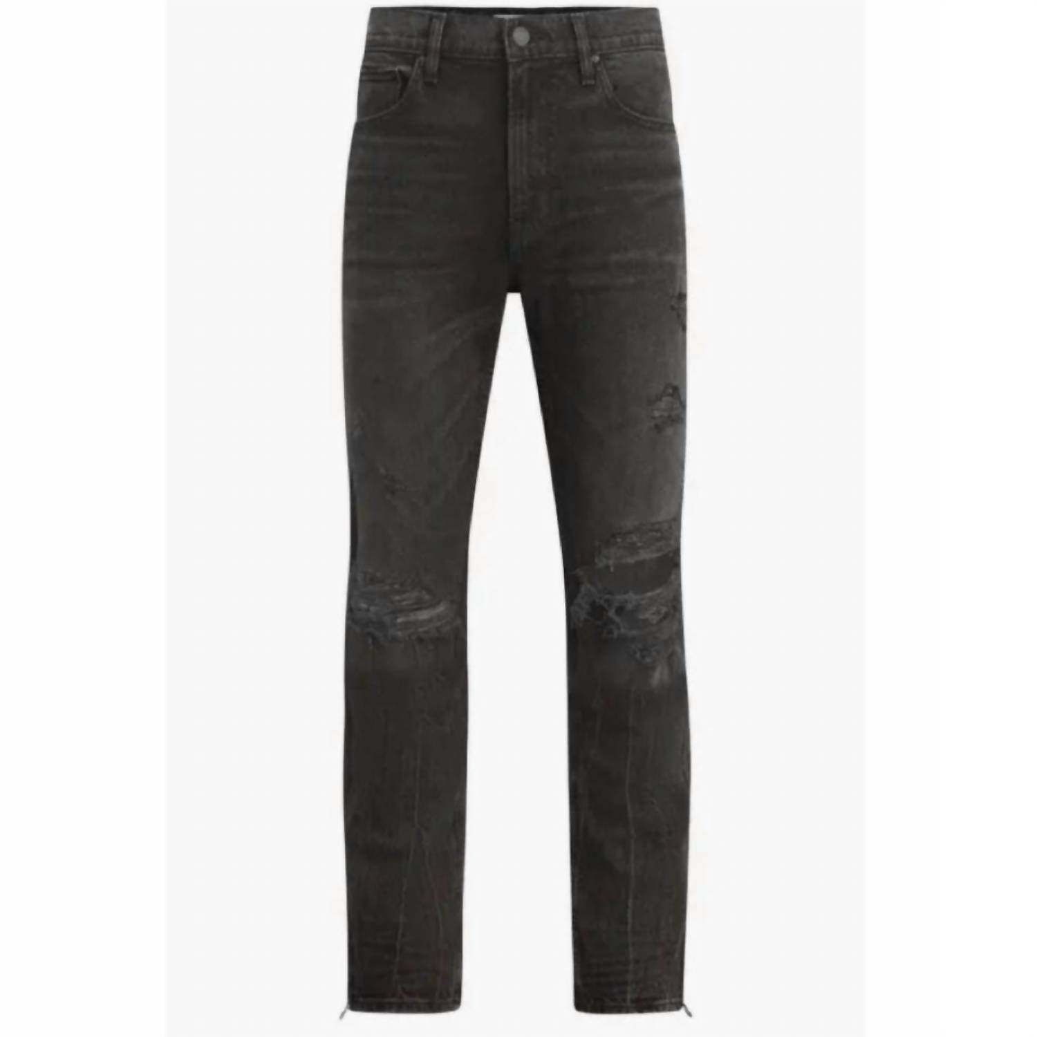 Hudson - Men's Walker Ripped Kicked Flare Bootcut Jeans