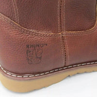 Rhino Men's Pull On Wellington Roper Work Boots in brown - men's boots - view 7