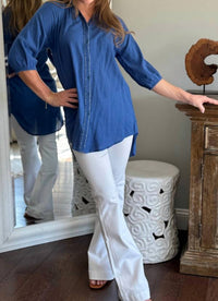 Debbie Katz - Ava Collared Neckline Tunic Top