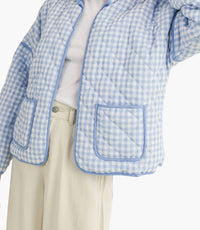 Cloud Ten - Macy Quilted Plaid Puff Jacket
