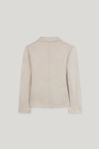 LUISA CERANO Flannel Blazer in oyster - women's jacket - view 6