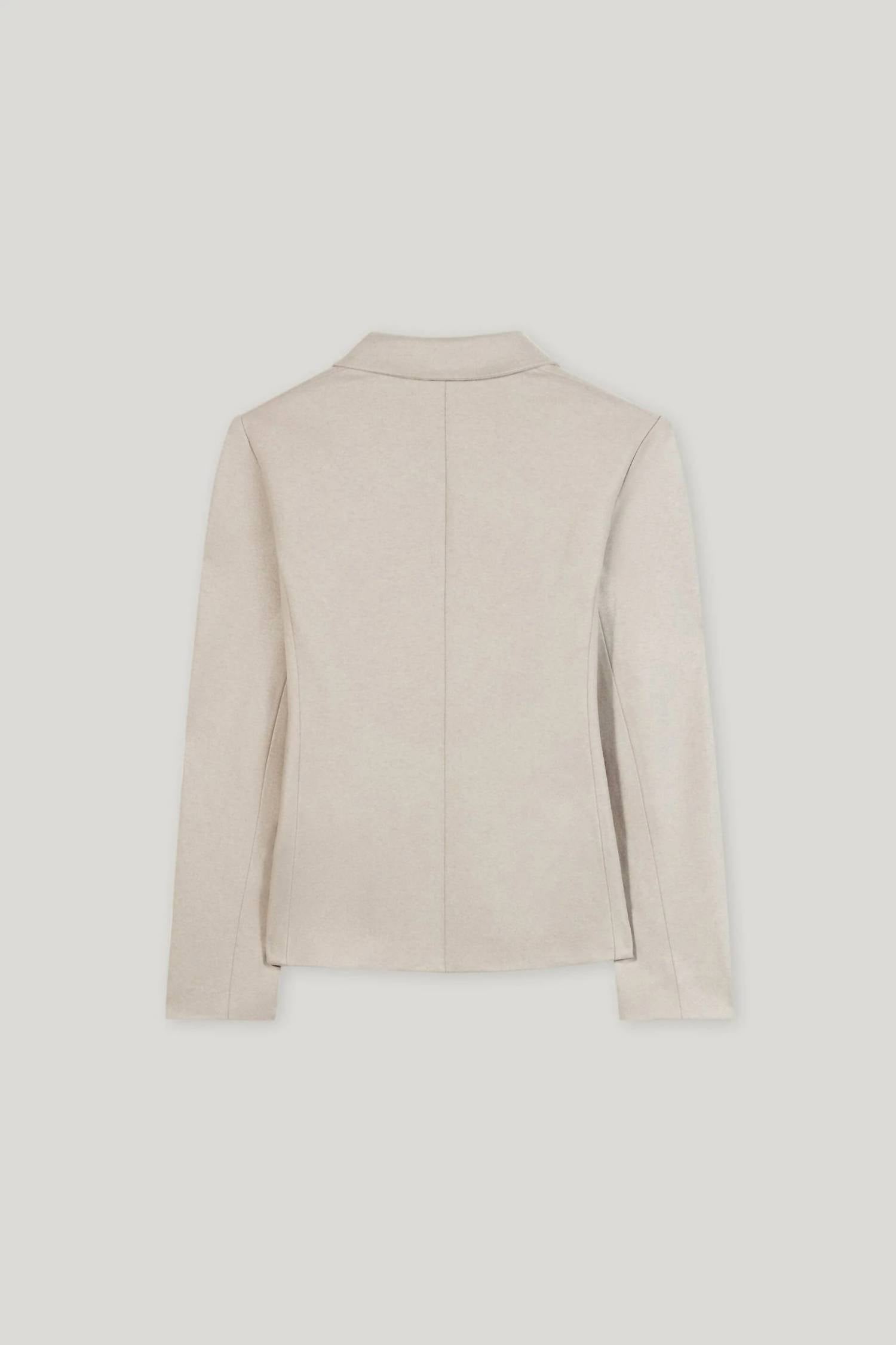 LUISA CERANO Flannel Blazer in oyster - women's jacket - view 6