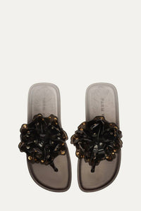 Farm Rio - Women's Studded Flower Jelly Flat Sandal