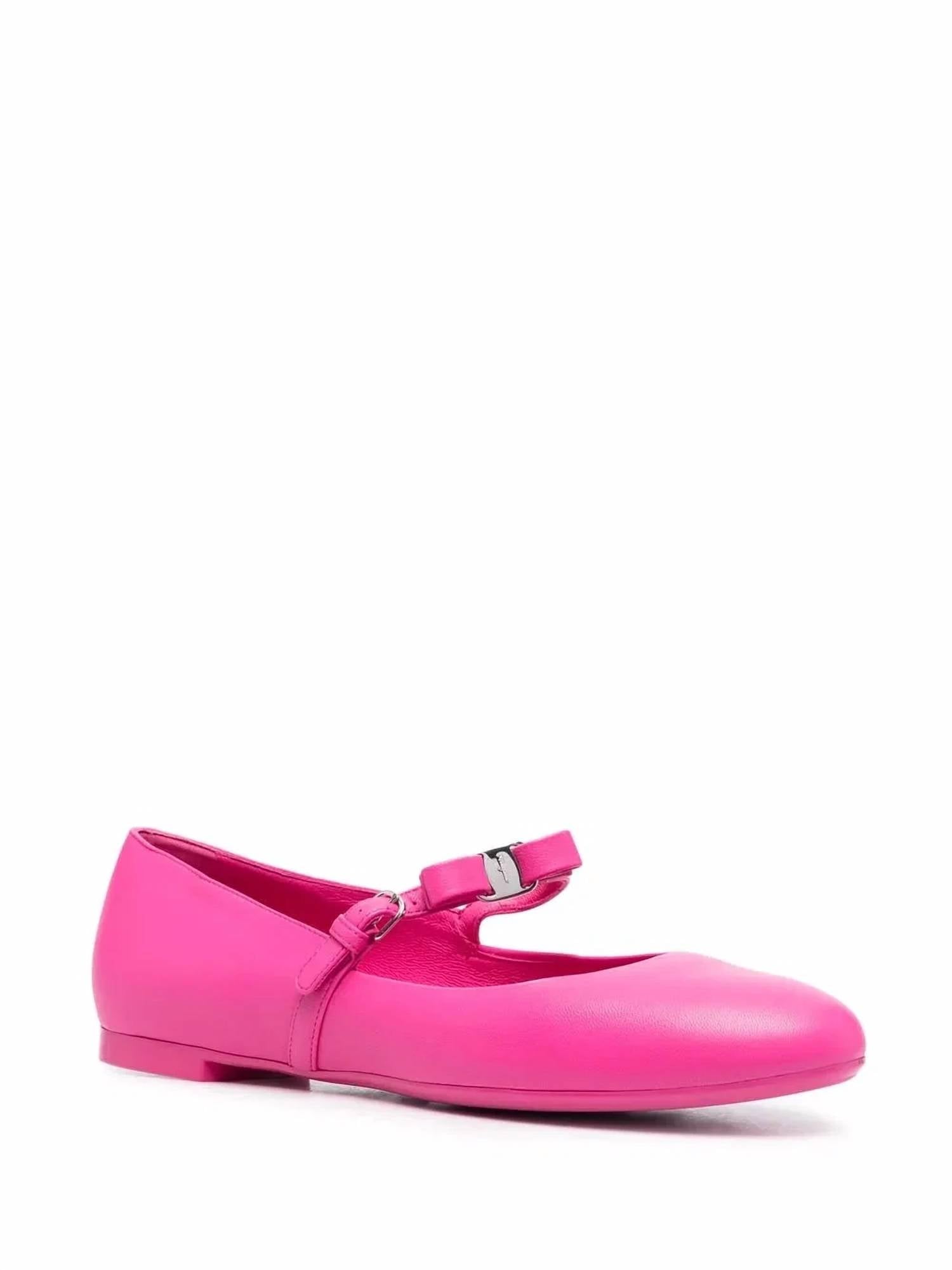 Salvatore Ferragamo - Women's Bow-detail Leather Ballerina Shoes