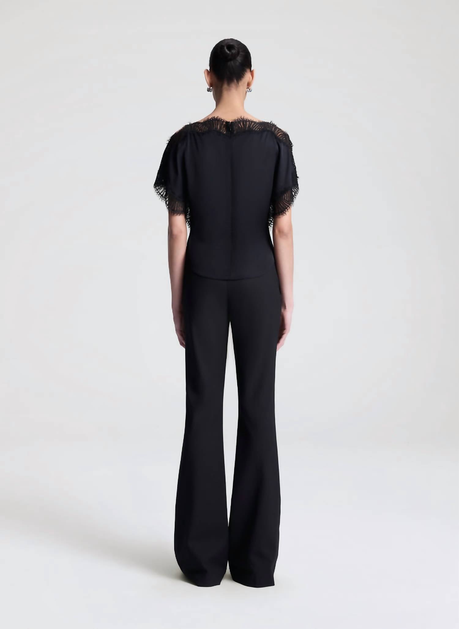 A.L.C. - Luna Satin And Lace Top