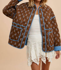 In-Loom - Martha Floral Quilted Barn Jacket