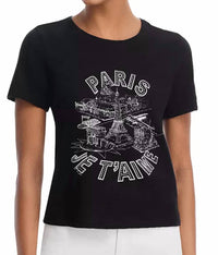 Cinq A Sept - Rhinestone Paris Je Tee