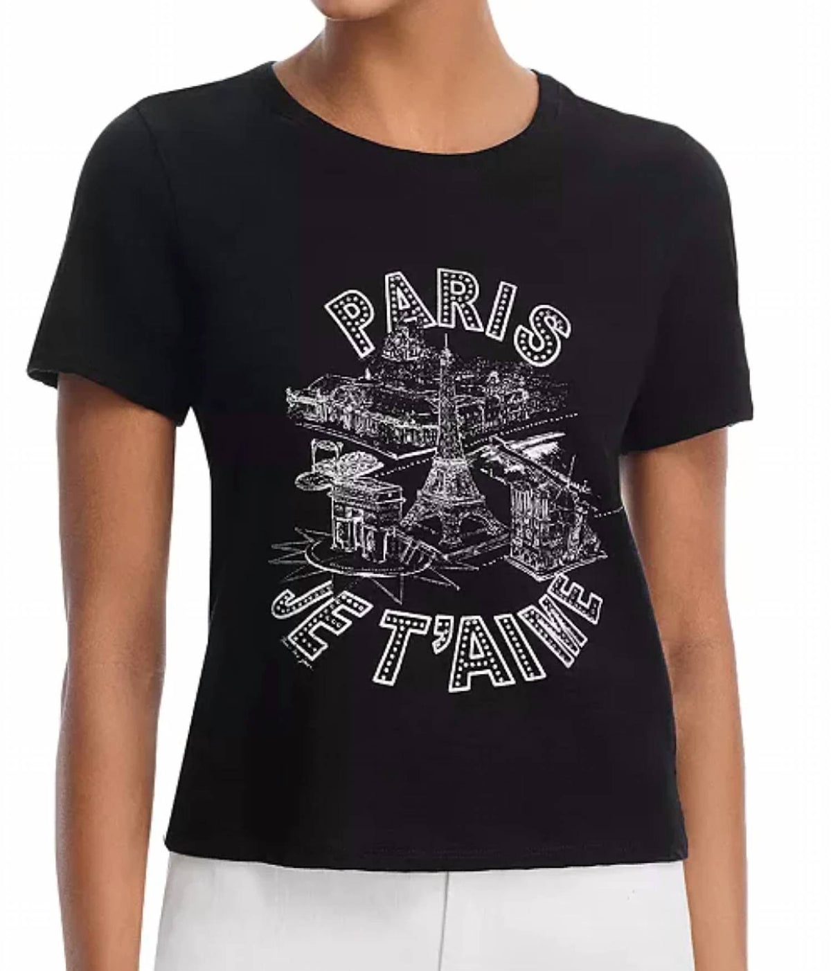 Cinq A Sept - Rhinestone Paris Je Tee