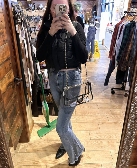 Leto - Women's Vegas Clear Crossbody Bag