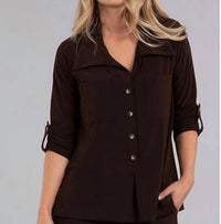 Sympli - Safari Pkt Henley Top