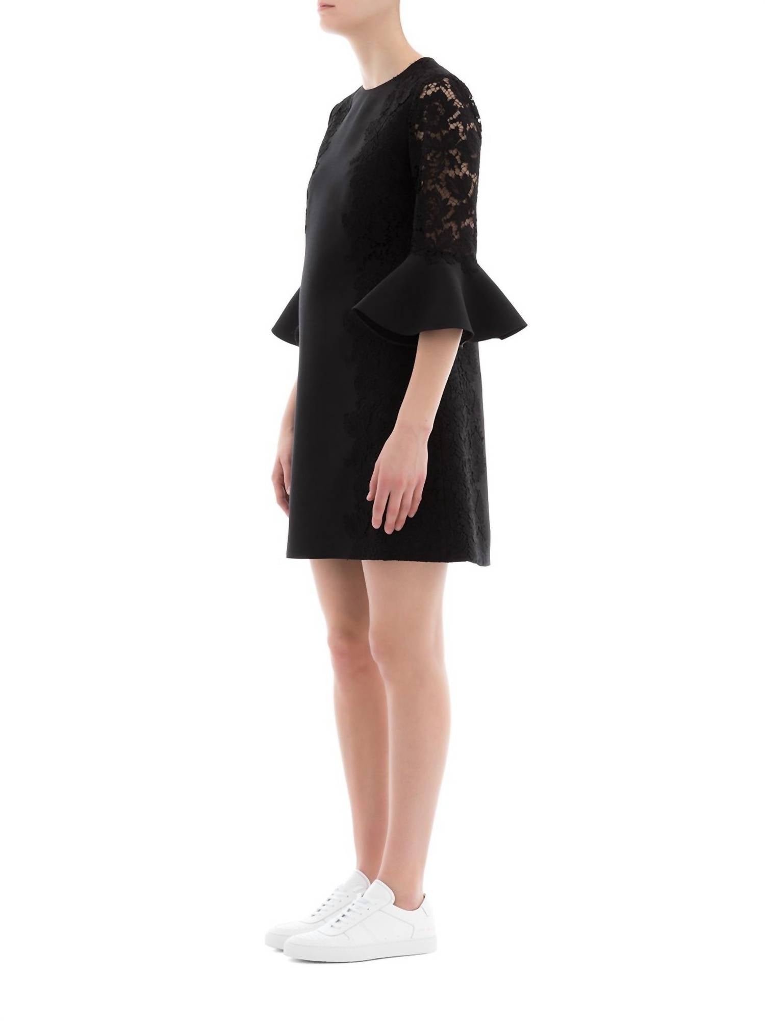 Valentino - Lace Round Neck Dress