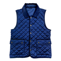 Saltwater Boys Co. Derby Field Quilted Vest in royal blue - item - alternate view