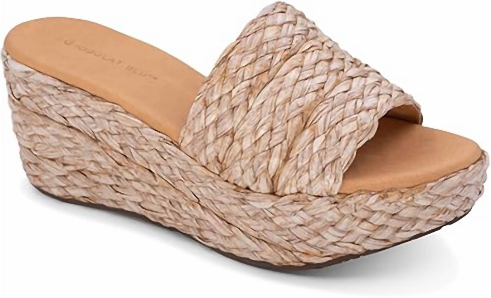 Chocolat Blu - Women's Yunis Raffia Wedge Sandal