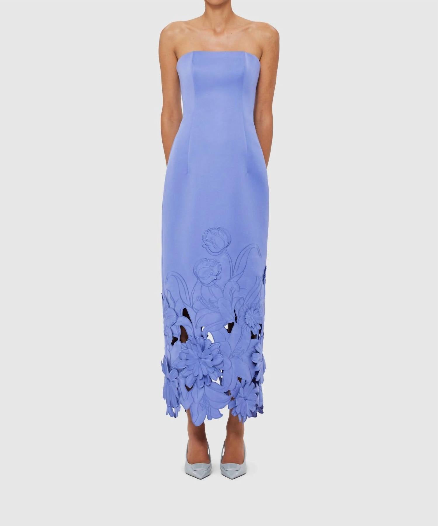 Leo Lin - Rayna Applique Bustier Maxi Dress