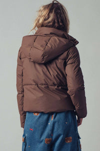 Urban Daizy - Women's Cozy Hooded Puffer Jacket