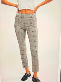 Free People - Molly plaid slim pant