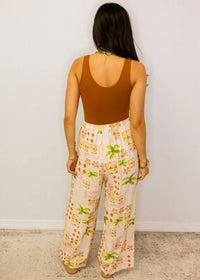 Fate - Tropical Print Wide Leg Pants