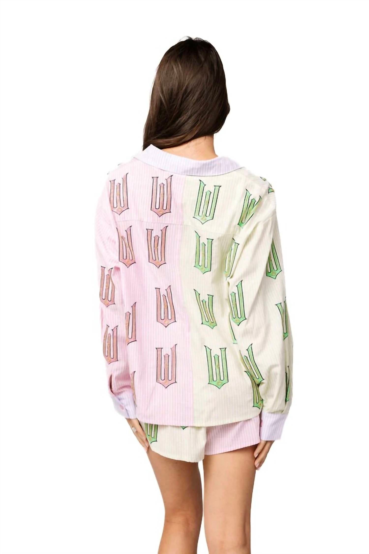 Queen Of Sparkles - Licensed Wicked Cotton Button Down Top