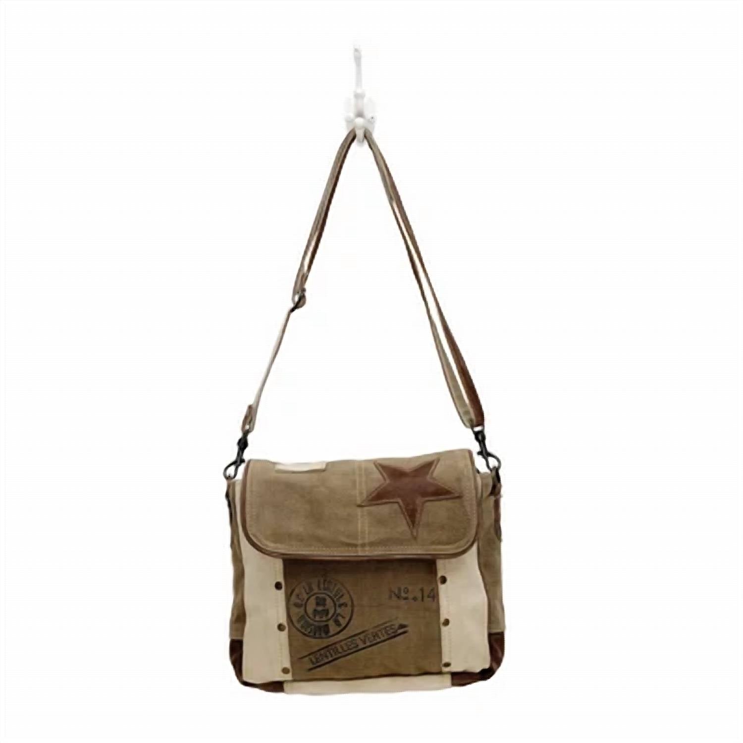 Myra - Women's Leather Star Shoulder Bag